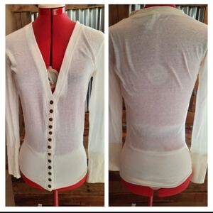 New Cream Cardigan S Lightweight